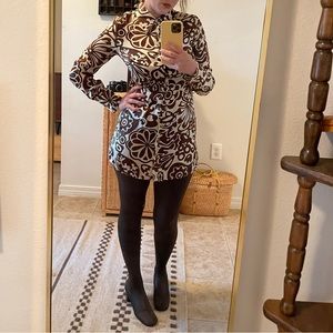 Vintage 1960’s Pan T Legging gogo boots Brown 6 7